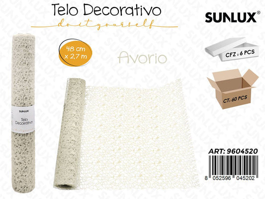 Sunlux Telo Decorativo Avorio 48CM*2.7MT