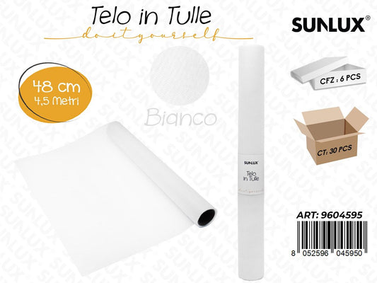 Sunlux Telo in Tulle Bianco 48*4.5MT