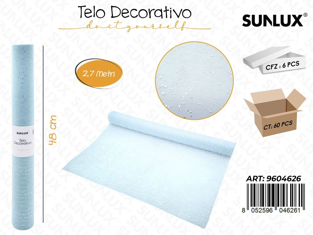 Sunlux Telo Dec. Cel. c/Brillantini 48CM*2.7MT