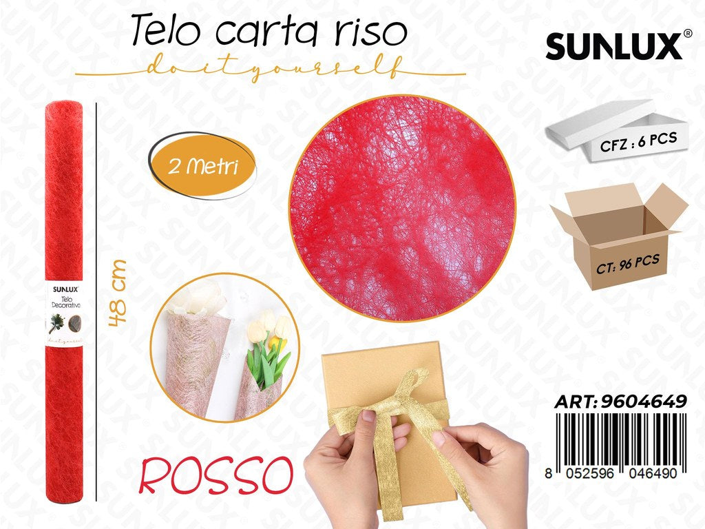 Sunlux Cartariso 2 Metri Rosso 48CM