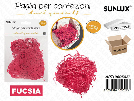 Sunlux Paglia per Confezioni Fucsia 20GR