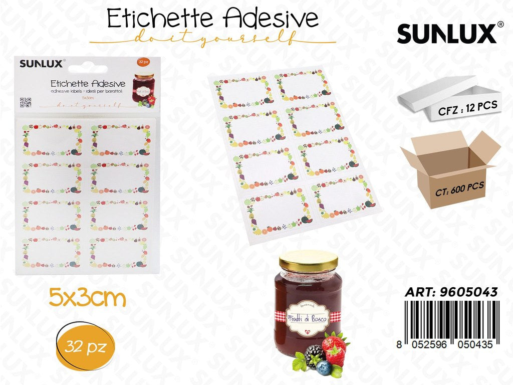 ETICHETTE ADV 32PCS 5*3CM