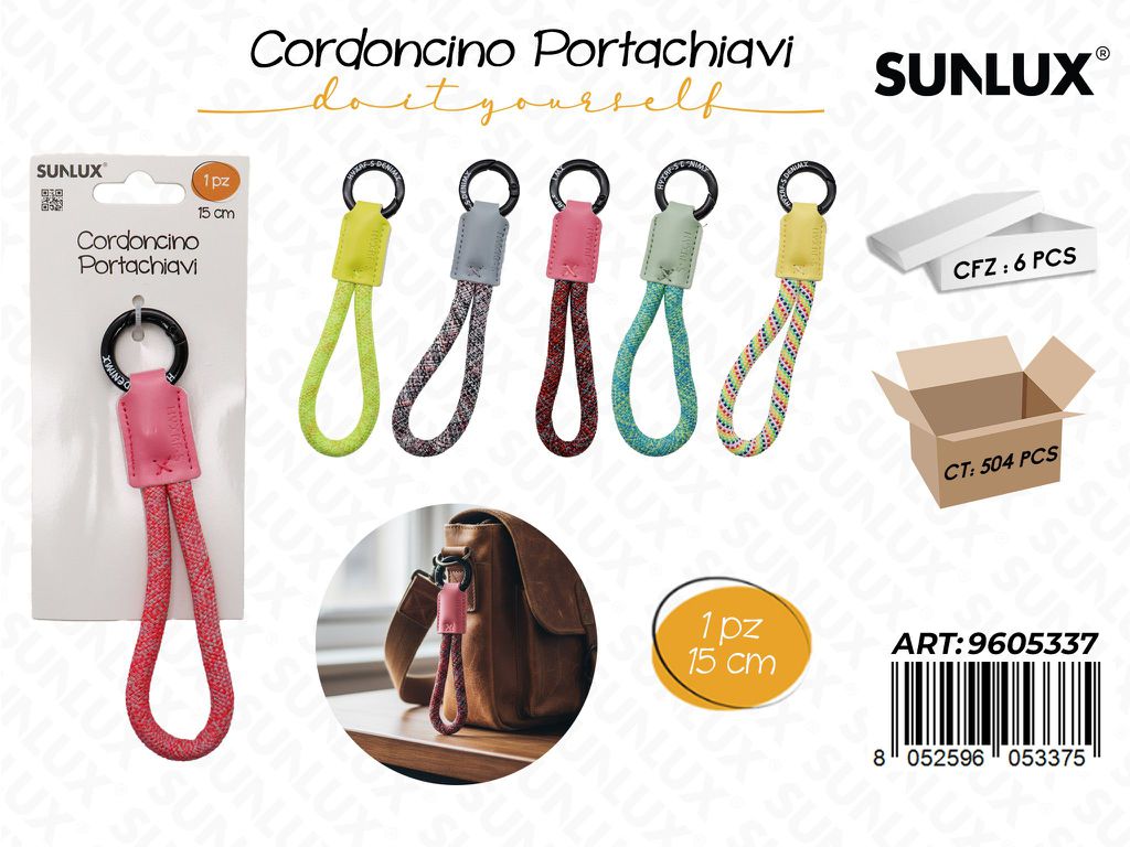 Sunlux Cordoncino Portachiavi Ass. 15CM