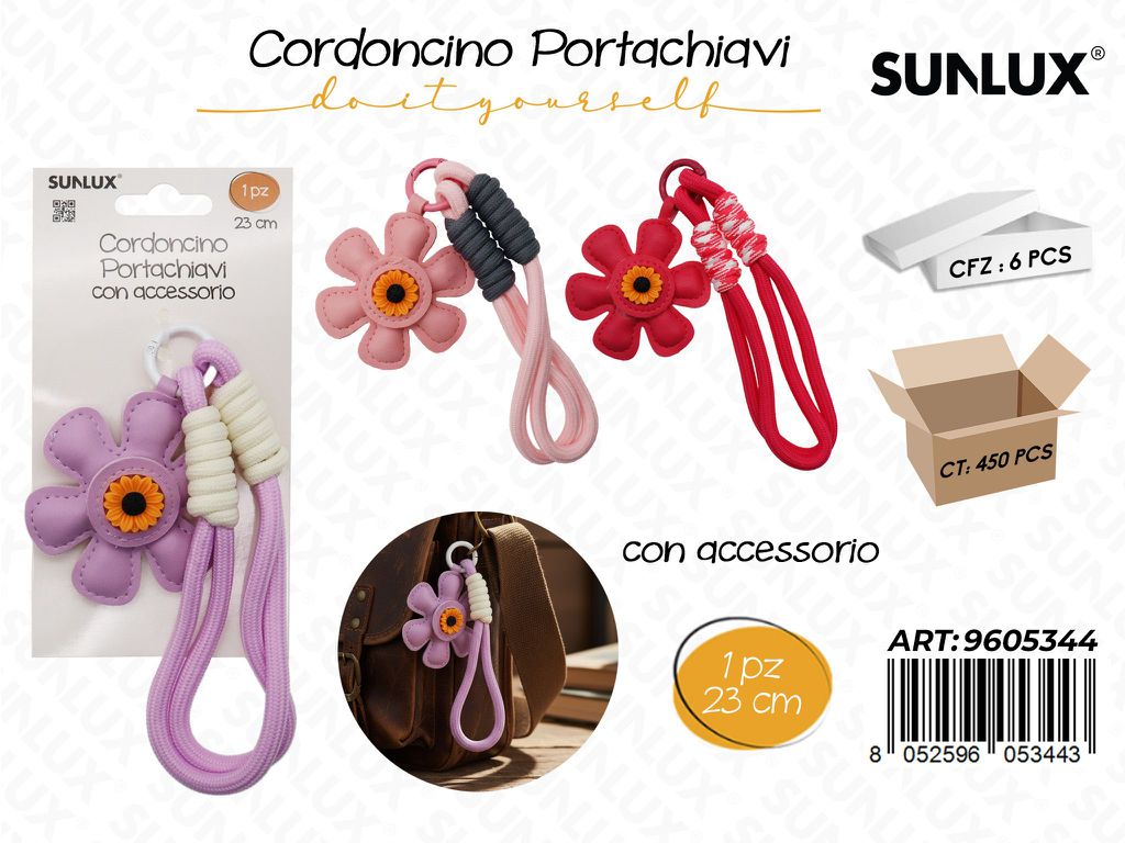 Sunlux Cordoncino Portachiavi Ass. 23CM