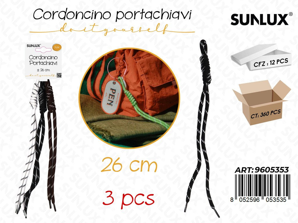 CORDONCINO PORTACHIAVI 3PCS 26CM