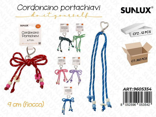Sunlux Cordoncino Portachiavi Fiocco 9CM