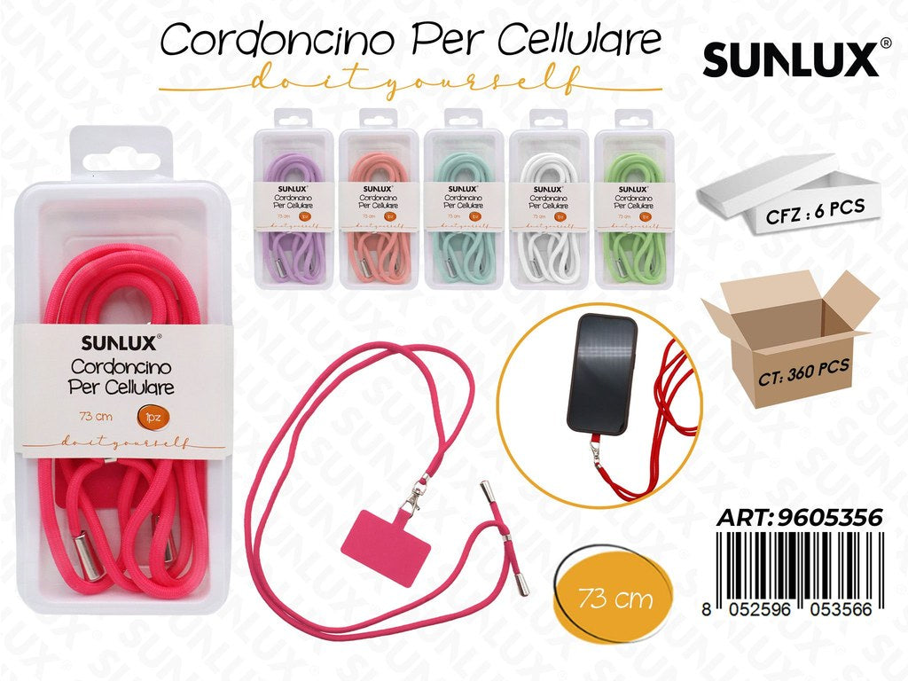 Sunlux Cordoncino per Cellulare Ass. 73CM