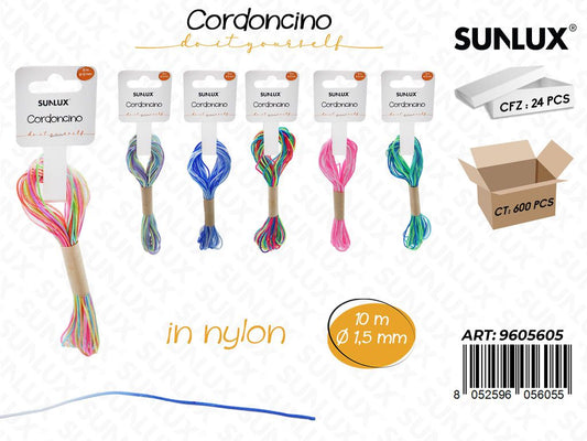 Sunlux Cordoncino Nylon Ass. D.1.5MM*10M