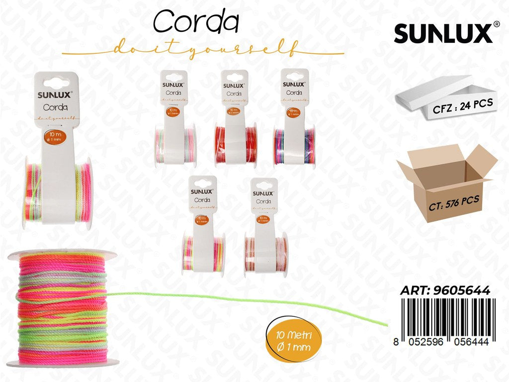 Sunlux Corda Multicol. D.1MM*10MT