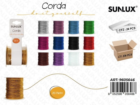 Sunlux Corda Metal Col. Ass. 20MT
