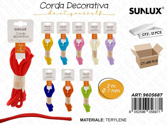 Sunlux Corda Dec. Diy Ass. 2MT*D.7MM