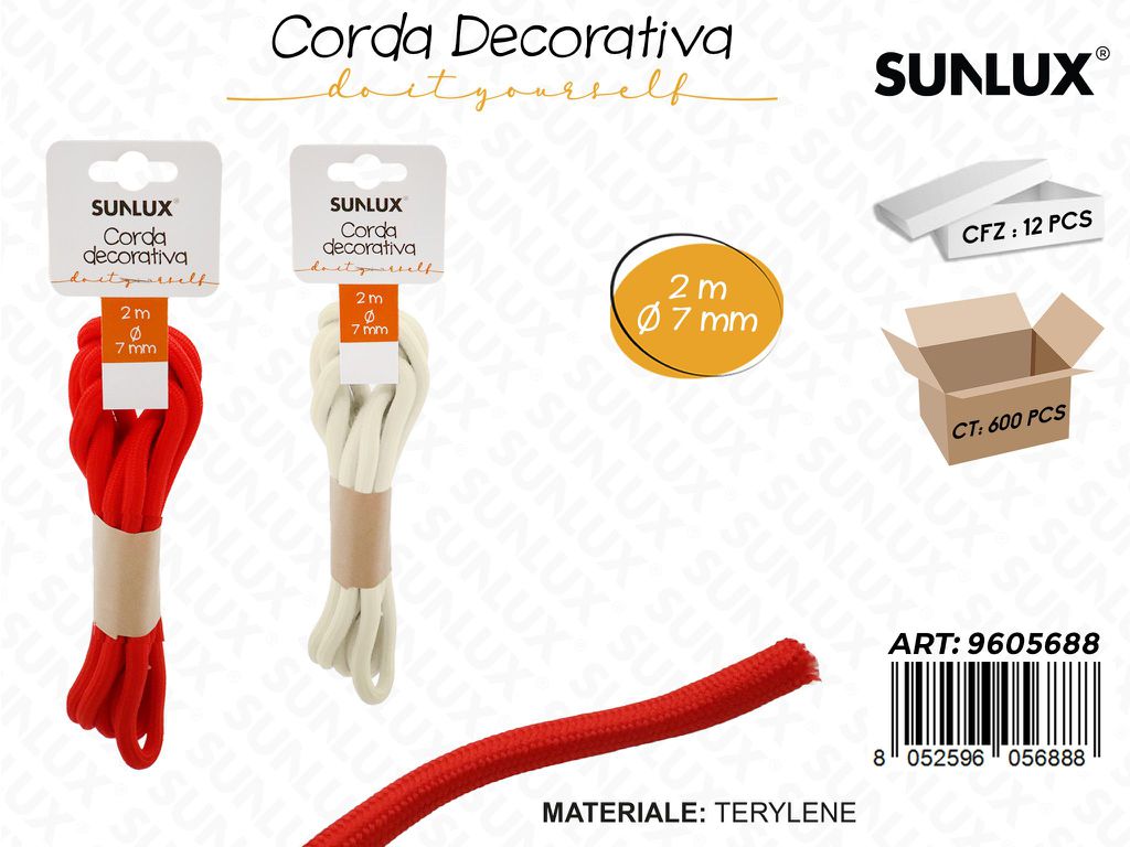 Sunlux Corda Dec. Diy Ass. 2MT*D.7MM