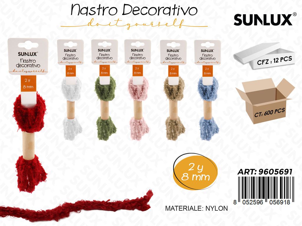 Sunlux Nastro Dec. Diy Ass. 2Y*8MM