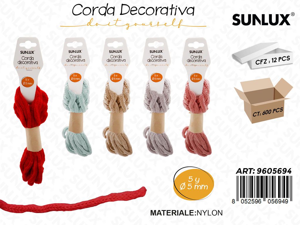 Sunlux Corda Dec. Diy Ass. 5Y*5MM