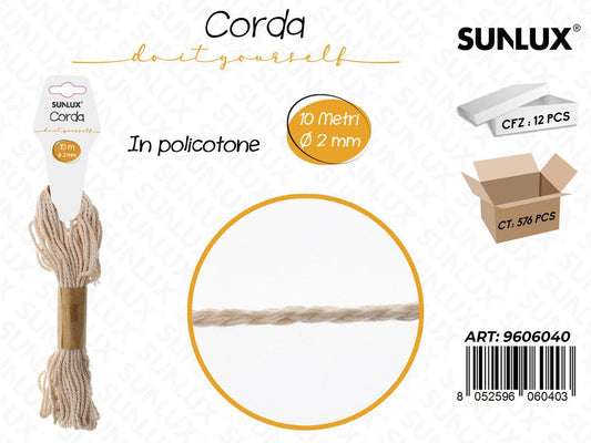 Sunlux Corda in Policotone D.2MM*10MT