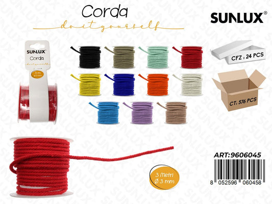 Sunlux Corda Col. Ass. D.3MM*3MT