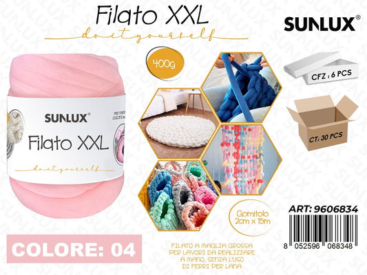 Sunlux Filato Xxl 04 Rosa 400G 2CM*15MT