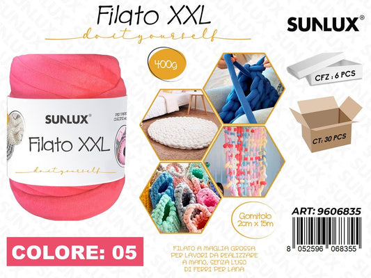 Sunlux Filato Xxl 05 Fucsia 400G 2CM*15MT