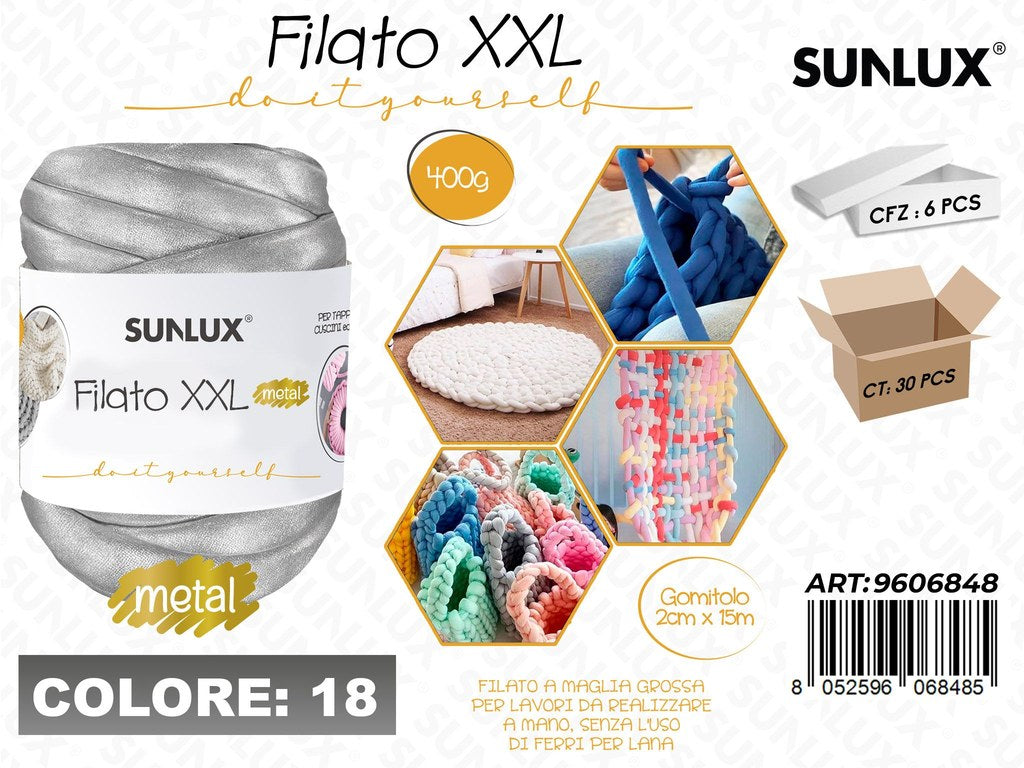 Sunlux Filato Xxl 18 Arg. Iridesc. 400G 2CM*15MT