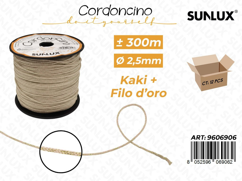 Sunlux Cordoncino Kaki 300MT*2.5MM