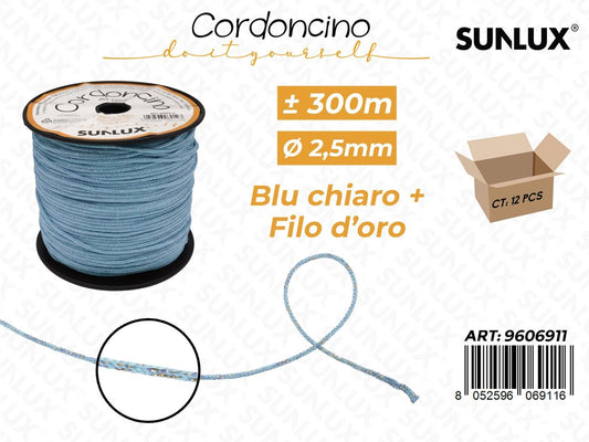 Sunlux Cordoncino Blu Chiaro 300MT*2.5MM