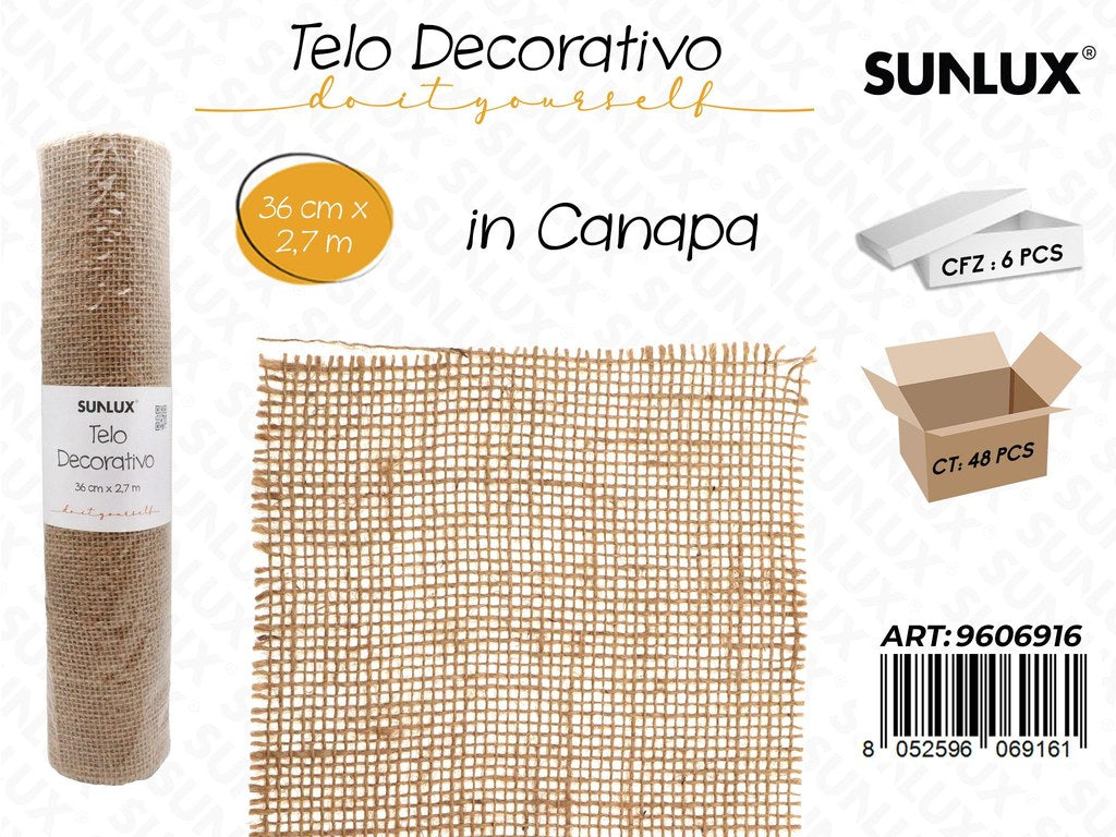 Sunlux Telo Dec. in Canapa 36CM*2.7MT