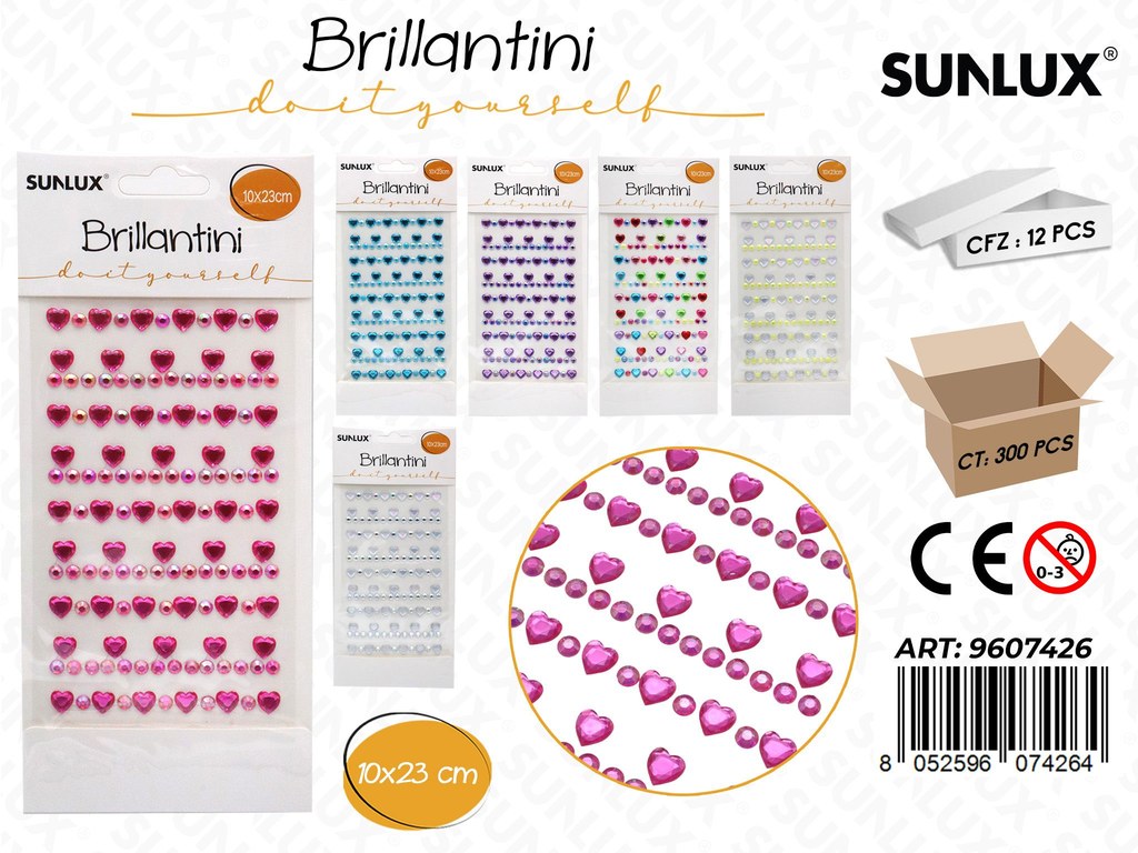 BRILLANTINI ADV 10*23CM ASS.