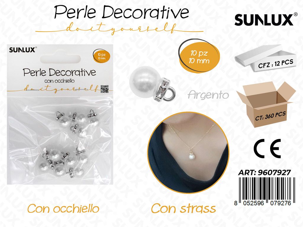 Sunlux Perle Dec. 10MM 10 Pcs