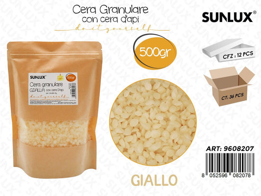 Sunlux Cera Granulare Gialla c/Cera Ape 500GR