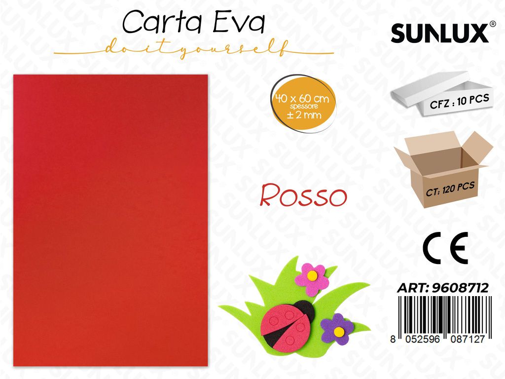 Sunlux Carta Eva Rosso 40*60CM*2MM