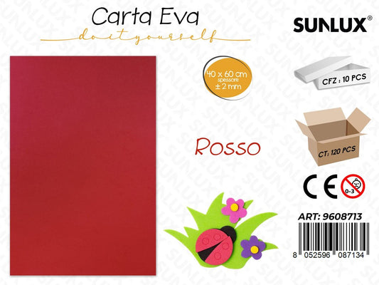 Sunlux Carta Eva Rosso 40*60CM*2MM