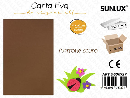 Sunlux Carta Eva Marrone Scuro 40*60CM*2MM