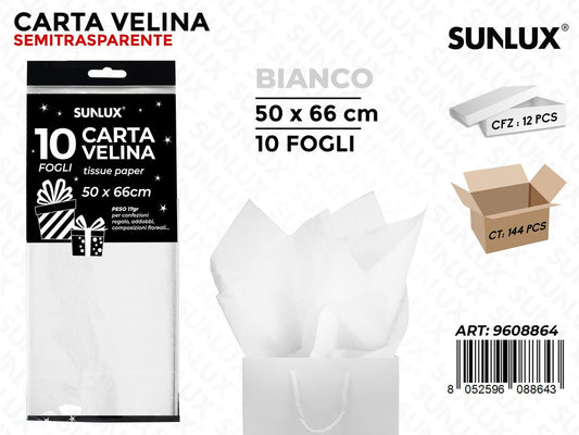 Sunlux Carta Velina Bianca 50*66CM 10FF