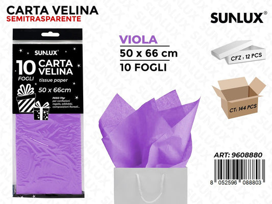 Sunlux Carta Velina Viola 50*66CM 10FF