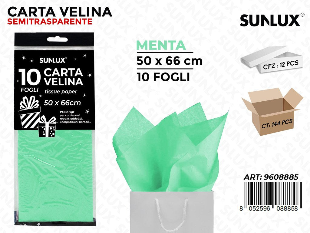 Sunlux Carta Velina Menta 50*66CM 10FF