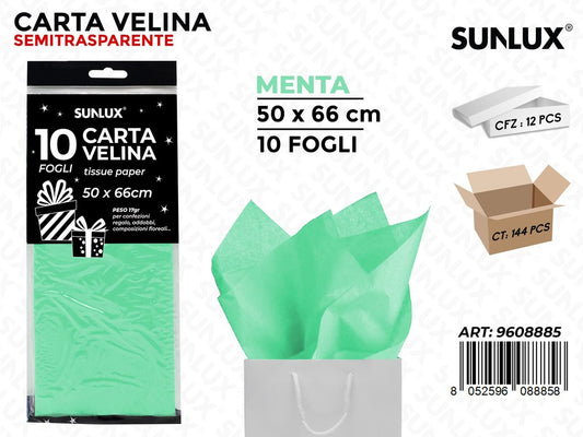 Sunlux Carta Velina Menta 50*66CM 10FF