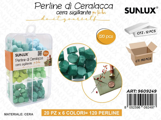 Sunlux Perline in Ceralacca per Timbri 120PCS