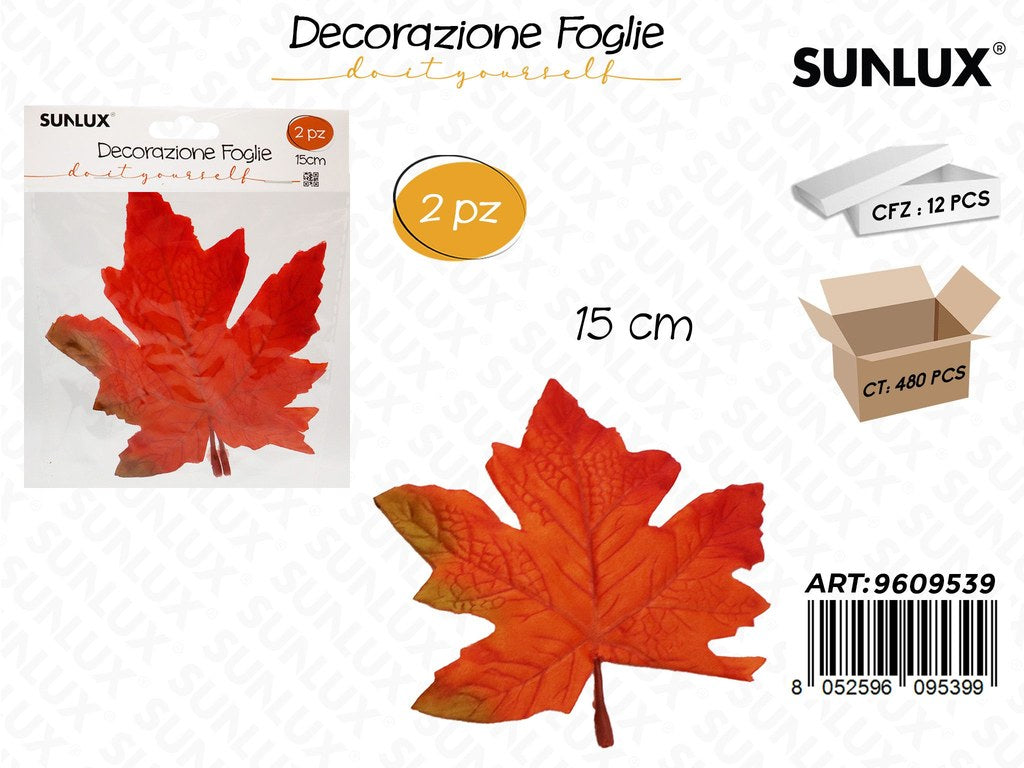 Sunlux Decorazione Foglie 2PCS 15CM