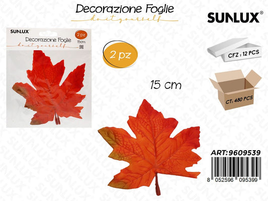 Sunlux Decorazione Foglie 2PCS 15CM
