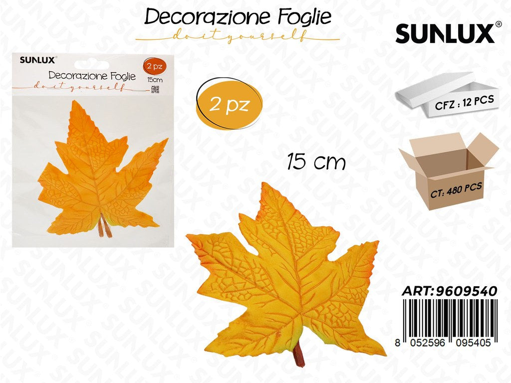 Sunlux Decorazione Foglie 2PCS 15CM