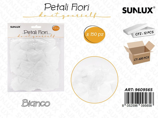 Sunlux Petali Fiori Bianco 150PCS