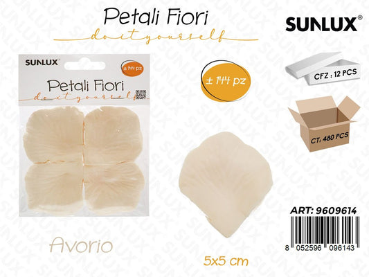 Sunlux Petali Fiori Avorio 144PCS 5*5CM