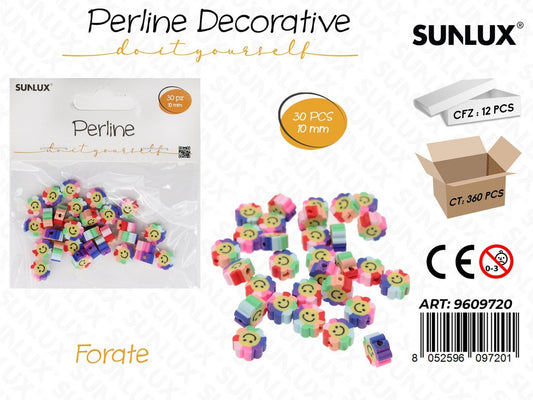 PERLINE DEC. FORATE 30PCS 10MM