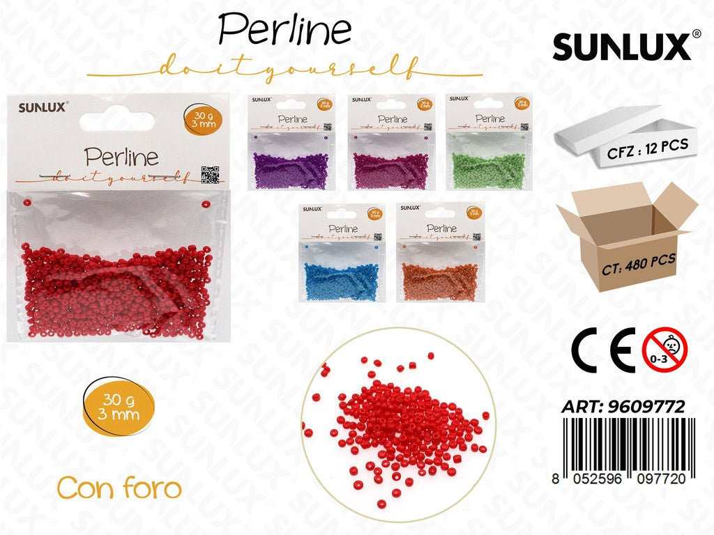 Sunlux Perline Ass. c/ Foro 3MM 30GR