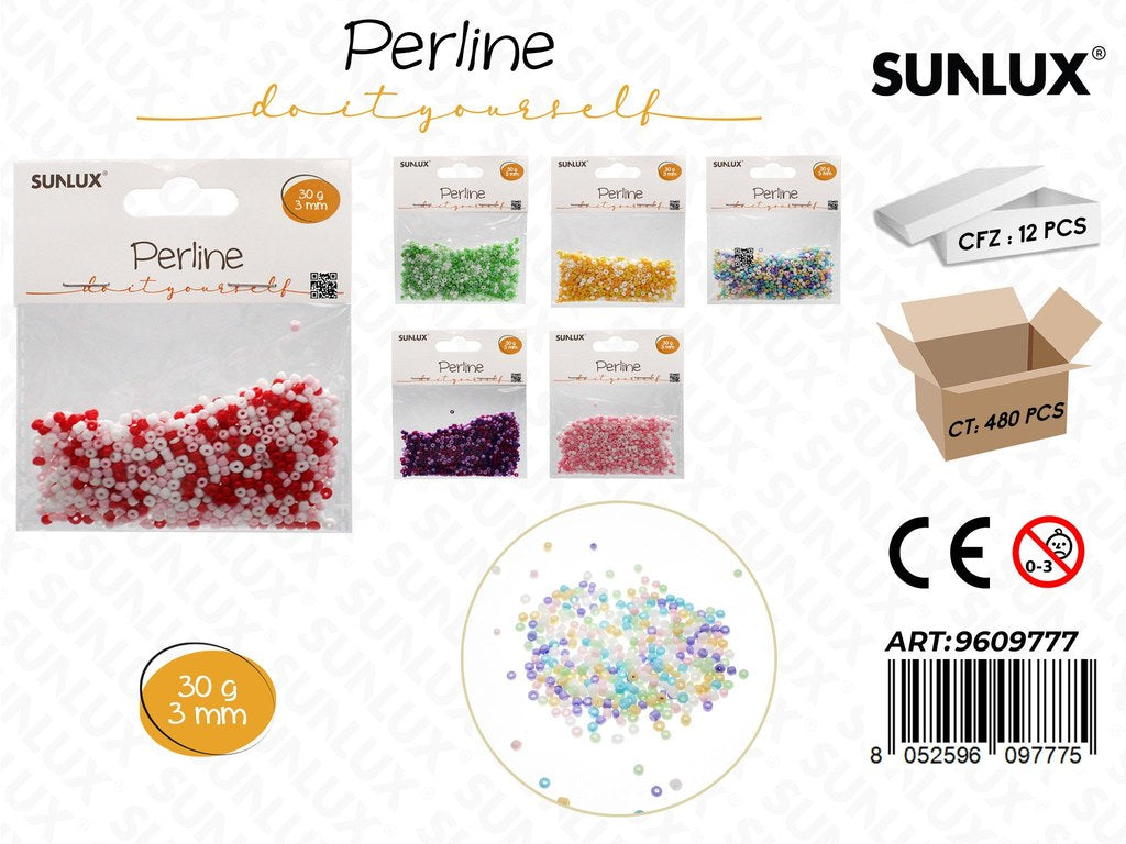 Sunlux Perline Ass. c/ Foro 3MM 30GR