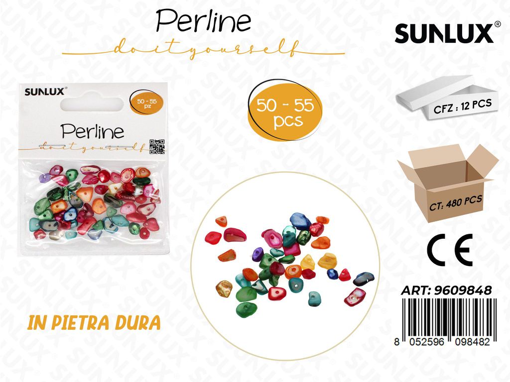 Sunlux Perline Pietra Dec. 50-55PCS