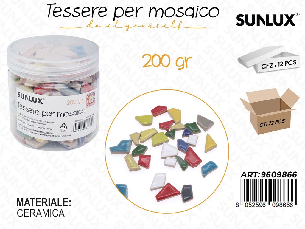 TESSERE MOSAICO CERAMICA 200GR