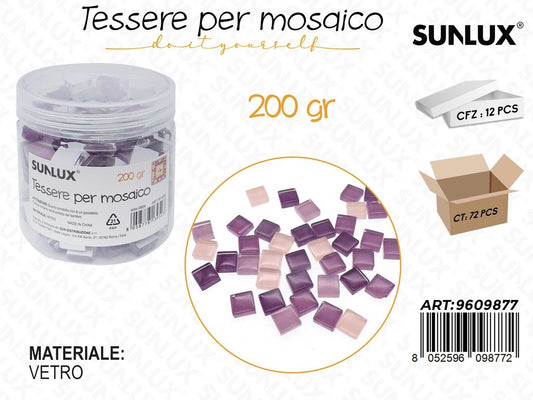 TESSERE MOSAICO VETRO 200GR