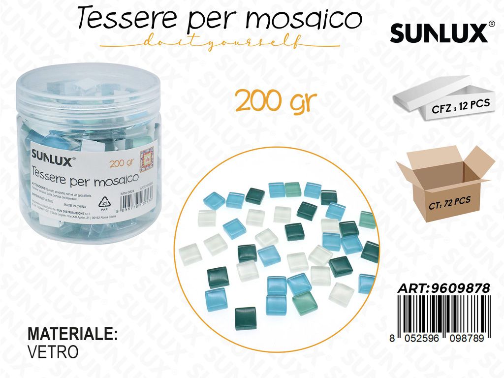 TESSERE MOSAICO VETRO 200GR