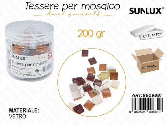 TESSERE MOSAICO VETRO 200GR